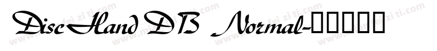 DiscHandDB Normal字体转换